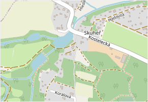 Hluboká v obci Kamenice - mapa ulice