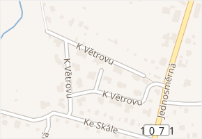 K Větrovu v obci Kamenice - mapa ulice