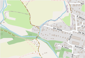 Karmínová v obci Kamenice - mapa ulice