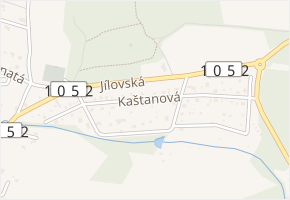 Kaštanová v obci Kamenice - mapa ulice