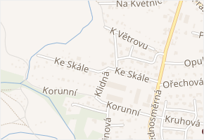 Ke Skále v obci Kamenice - mapa ulice