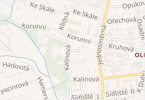 Koncová v obci Kamenice - mapa ulice