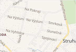 Na Pěšině v obci Kamenice - mapa ulice