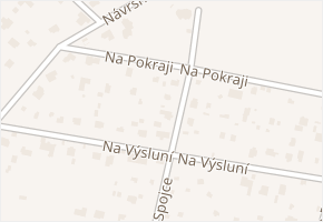 Na Spojce v obci Kamenice - mapa ulice
