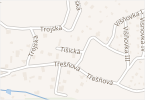 Tišická v obci Kamenice - mapa ulice