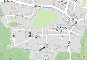 Tomická v obci Kamenice - mapa ulice