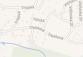 Třešňová v obci Kamenice - mapa ulice