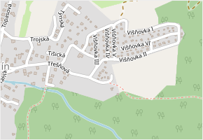 Tvrdá v obci Kamenice - mapa ulice