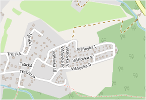 Višňovka I v obci Kamenice - mapa ulice