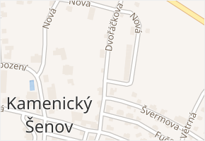 Dvořáčkova v obci Kamenický Šenov - mapa ulice