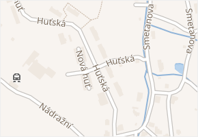 Huťská v obci Kamenický Šenov - mapa ulice