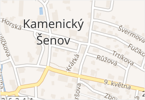 Krátká v obci Kamenický Šenov - mapa ulice