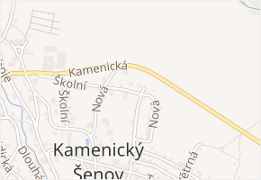 Nová v obci Kamenický Šenov - mapa ulice