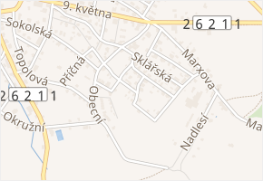 Rybniště v obci Kamenický Šenov - mapa ulice