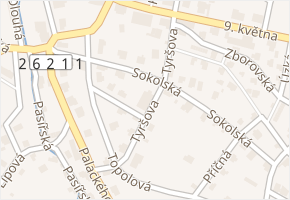 Sokolská v obci Kamenický Šenov - mapa ulice