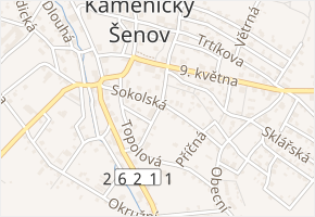 Tyršova v obci Kamenický Šenov - mapa ulice