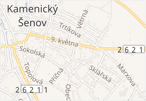 Úzká v obci Kamenický Šenov - mapa ulice