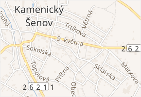 Zborovská v obci Kamenický Šenov - mapa ulice