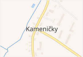 Kameničky v obci Kameničky - mapa části obce