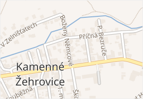 Boženy Němcové v obci Kamenné Žehrovice - mapa ulice