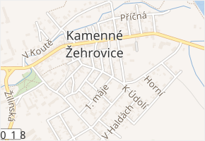 Družstevní v obci Kamenné Žehrovice - mapa ulice
