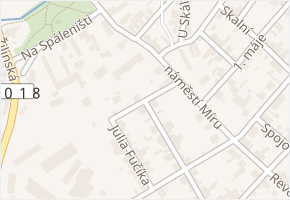 K Vojtěchu v obci Kamenné Žehrovice - mapa ulice