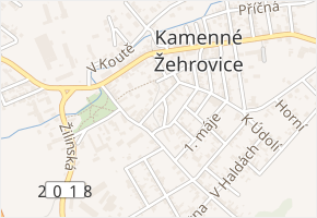 Na Brčkově v obci Kamenné Žehrovice - mapa ulice