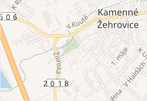 Na Spáleništi v obci Kamenné Žehrovice - mapa ulice
