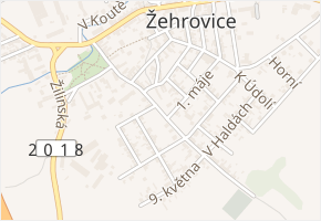 náměstí Míru v obci Kamenné Žehrovice - mapa ulice