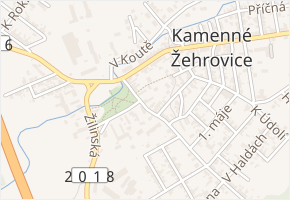 Politických vězňů v obci Kamenné Žehrovice - mapa ulice