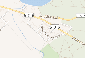 Sadová v obci Kamenné Žehrovice - mapa ulice