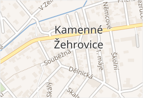 Souběžná v obci Kamenné Žehrovice - mapa ulice