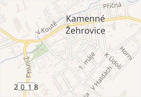 U Skály v obci Kamenné Žehrovice - mapa ulice