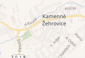 Úzká v obci Kamenné Žehrovice - mapa ulice