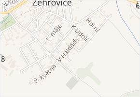 V Haldách v obci Kamenné Žehrovice - mapa ulice