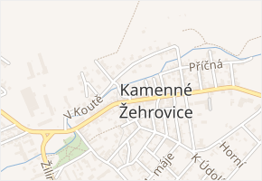 Ve Fabrice v obci Kamenné Žehrovice - mapa ulice