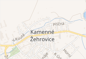 Vladisl. Vančury v obci Kamenné Žehrovice - mapa ulice