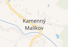 Kamenný Malíkov v obci Kamenný Malíkov - mapa části obce