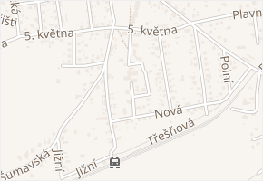 Budovatelská v obci Kamenný Újezd - mapa ulice
