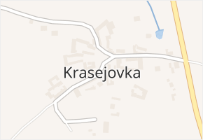 Krasejovka v obci Kamenný Újezd - mapa části obce
