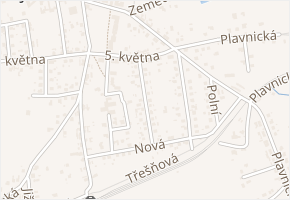 Na Parcelách v obci Kamenný Újezd - mapa ulice
