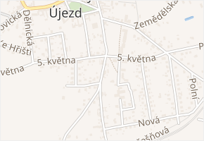Nádražní v obci Kamenný Újezd - mapa ulice