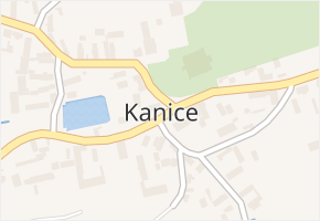 Kanice v obci Kanice - mapa části obce