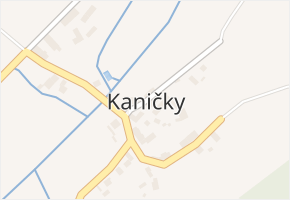 Kaničky v obci Kaničky - mapa části obce