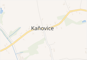 Kaňovice v obci Kaňovice - mapa části obce