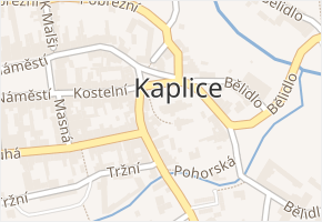 Polní v obci Kaplice - mapa ulice
