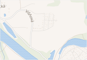 Osada Višňová v obci Káraný - mapa ulice