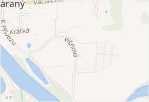 Višňová v obci Káraný - mapa ulice