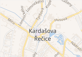 Školní v obci Kardašova Řečice - mapa ulice