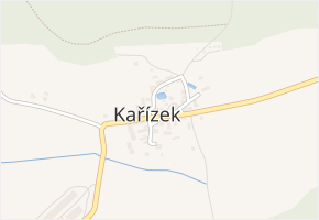 Kařízek v obci Kařízek - mapa části obce